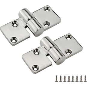 2 Pieces of 316 SS Marine Grade Heavy Duty Left & Right Lift-Off/Take-Apart Hinge 3.5' x 1.5"Casting Hinge W/Fasteners