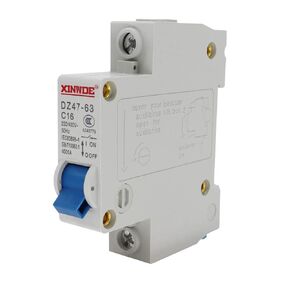 Miniature Circuit Breaker Low-Voltage DZ47-63 1 Pole 16A 230V 400V DIN Rail Mount C16
