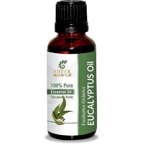 Eucalyptus Oil -(Eucalyptus Globulus)- Essential Oil 100% Pure Natural Undiluted Uncut Therapeutic Grade Oil 1.01 Fl.OZ