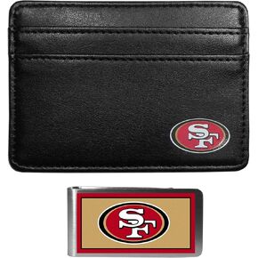 Siskiyou Sports NFL San Francisco 49ers Weekend Wallet & Color Money Clip, Black, One Size