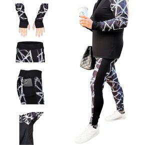 PLUS SIZE Two-Piece Activewear Set- High Waisted
