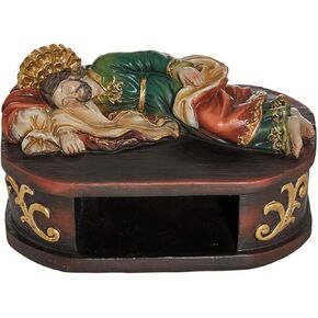 Sleeping Saint Joseph with Shelf Base Statue, 6 Inch