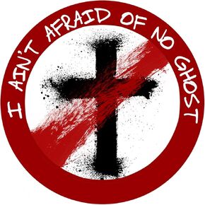 I Ain't Afraid of No Ghost Bumper Sticker - [4.75" x 4.75"]