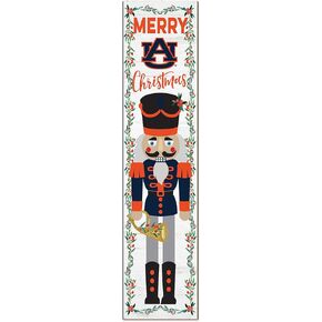 Auburn Tigers Nutcracker Porch Leaner, 11x46 Inches, Tigers Outdoor Christmas Sign; Display Some Holiday Cheer with This Auburn Tigers Nutcracker Sign in Saudi Arabia