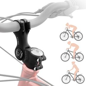 NICEDACK Bicycle Stem 31.8mm x 100mm, Aluminum Alloy Bicycle Handlebar Stem ±60° Adjustable, Bicycle Handlebar Riser, Rustproof Handlebar Stem Adjustable for E-Bike, Mountain Bike, Road Bike, MTB Stem