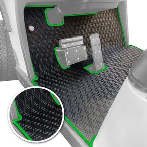 Xtreme Mats EZGO TXT/S4/Cushman GolfCart Mat, Full Coverage Golf Cart Floor Liner Mat - Only Fits EZGO TXT (1994+), Express S4 (2012-2020), Valor, Cushman Workhorse, Navitas, & some Star Carts - Black