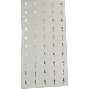 Wheat-Pasta Meal Stickers for Place Cards (Clear with Gold Icon) by Savor The Memories