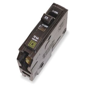 SQUARE D PRODUCTS SQU QO125 1P 25AMP 120/240VAC CIRCUIT BREAKER