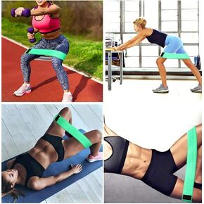 Workout Bands Sports-Fitness Bands Stretch Resistance Loops Band Anti Slip Elastic (Set of 3)