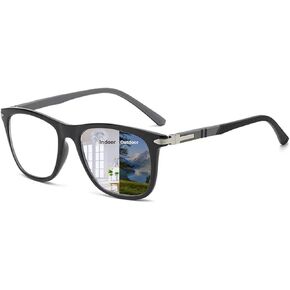 Photochromic Transition Glasses Far And Near Glasses Blue Light Blocking TR90 Lightweight Driving Eyewear Sunglasses