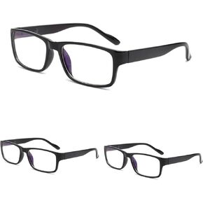 3-Pack Anti-Blue Light Reading Glasses Lightweight Eyewear Reader for Men Women, Features Anti-Glare Filter