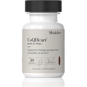 CoQHeart® with Q-Trol®: Energy Support for Heart Health - Coenzyme Q10 and Resveratrol Blend - Facilitates Energy Production and Blood Vessel Health - Protects Arteries - 30 Softgels