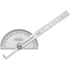 180 Degree Spin Angle Finder Protractor Multifunctiona Stainless Steel Workman Round Head Measuring Ruler