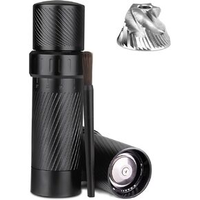 Pepper Mill, Homnoble High Output Pepper Grinder Professional Grade Heavy Duty Pepper Mill, Manual Aluminum Refillable Pepper Mill with Newest External Adjustable Coarseness Design