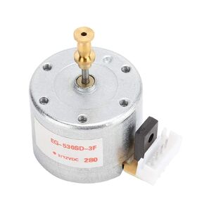 Turntable Synchronous Motor, 3-Speed Brush Recorder Synchron Motor DC 12V 1W 78RPM CW Direction with 25mm Mounting Holes