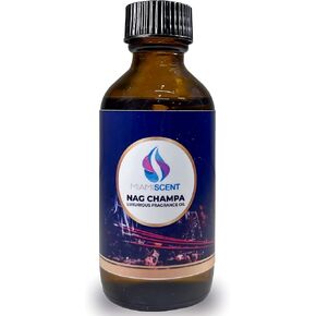 Nag Champa Burning Fragrance Oil for Diffuser - warmer Aromatherapy Home Fragrance, Premium 100% Oil, 2 OZ, | Miamiscent | Relaxing Sandalwood and Floral Scent, Ideal for Meditation and Stress Relief