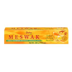 Dabur Meswak Toothpaste - Fluoride Free Toothpaste, Natural Toothpaste for Oral & Gum Health, Toothpaste for Dental Care. Natural Toothpaste with Miswak Essence, Daily Toothpaste for Oral Care