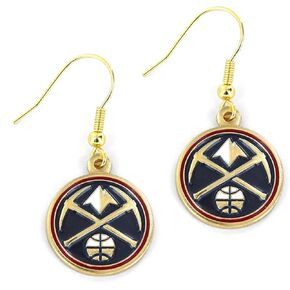 Aminco NBA Denver Nuggets Logo Dangler Earrings, 2.5