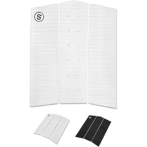 SYMPL Surfboard Front Traction Pad • 3 pc Front Grip • Surfboard, Skimboard, Longboard Deck • Maximum Grip Stomp Pad • 3M Adhesive • Fits Surf, Skim board, Long Deck, Wakesurf, Fish Boards