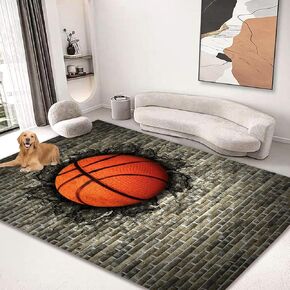 Large Area Rug Carpet Floor Washable Mats Rugs 5'x6' for Living Room Bedroom Home Decor American Football Rugby