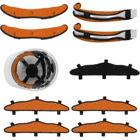 9Pcs Hard Hat Sweatband Washable, Reusable Hard Hat Accessories Replacement Cotton Hard Hat Liner for Hard Hats Helmet Comforter Pad