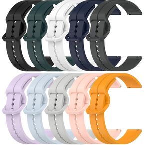 Straps Compatible for Garmin Forerunner 165/ Forerunner 165 Music Bands Soft Silicone Sport Waterproof Quick Release Wristbands for Garmin Forerunner 165 Smartwatch Accessories, Soft and Durable