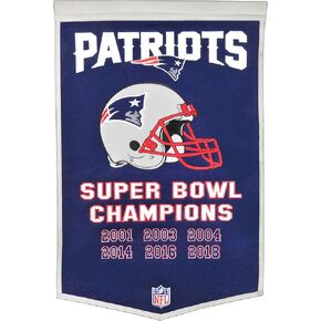 Winning Streak Sports NFL New England Patriots Unisex New England Patriots IF Win SB BannerNew England Patriots IF Win SB Banner, Navy, Banner