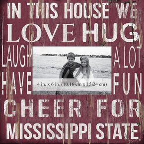 Fan Creations State House Frame Mississippi University 10x10, Multicolored