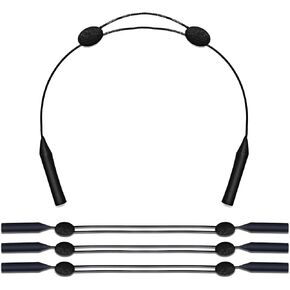 BERYLER® 4 Pack Adjustable Glasses Strap, Durable Sunglass Strap, Waterproof Eyeglass Strap, Anti-Slip Glasses Holder Strap