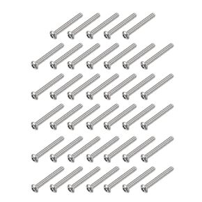 uxcell M6x16mm Torx Security Machine Screw, 40pcs Pan Head Screws Inside Column, 304 Stainless Steel Fasteners Bolts