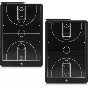 Electronic Basketball Coaching Board,16 Inch LCD Digital Basketball Coach Board wtih Pen for Basketball Coaches,Basketball Training Equipment （2 PCS）