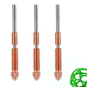 3pcs K1C Nozzles, 0.4mm 0.6mm 0.8mm 3D Printer Nozzle High Speed Printing Nozzle Replacement for Creality K1C K1 MAX Ender 3 V3 Ender 3 V3 Plus 3D Printer Parts Accessories
