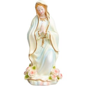 Virgin Mary Statue, 4.8 Inch Catholic Blessed Virgin Mother Mary Statues, Suitable for Religious Decor and Collection and Home Use, Blessed Virgin Mother Mary Statues Gift