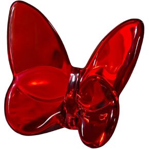 Butterfly Crystal Figurines, Crystal Butterfly Ornament, Glass Butterfly Ornament for Wedding Christmas Party Decor, Crystal Animal Collectible for Butterfly Enthusiasts and Collectors (Black)