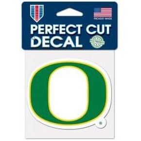 Wincraft NCAA University of Oregon 95559012 Perfect Cut Color Decal, 4" x 4", Black