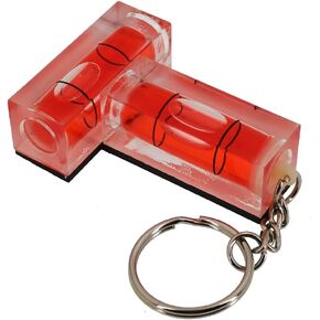 Key Chain Magnetic Function T-Shaped Mini Level Platform can be Used for Level, Small Level, Horizontal Bubble Beads (green (Magnetic))