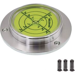 Universal level horizontal bubble water level bubble high precision small straight through 90 * 17mm mounting hole (Silver shell (green water))