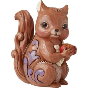 Enesco Jim Shore Heartwood Creek Chipmunk Holding a Nut Miniature Figurine, 3.75 Inch, Multicolor