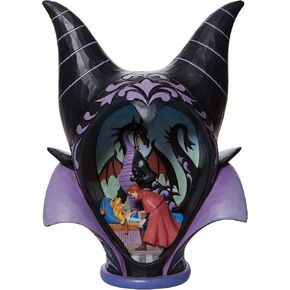 Enesco Disney Traditions by Jim Shore Sleeping Beauty Maleficent Headdress Scene Figurine, 10.25 Inch, Multicolor