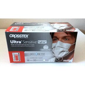 Blue Mask Crosstex International GCFCX Crosstex Fluid Resist Masks Anti-Fog 40/Bx