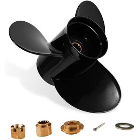 Propeller 9 1/4 X 9 Pitch with Hub Kit for Suzuki Outboard 9.9 15 HP DT9.9 DT15 DF8 DF9.9 DF15 Boat Motor Engine Parts 3 Blade Aluminum Prop 9.25X9 RH 10 Spline Tooth 58100-90L50-019