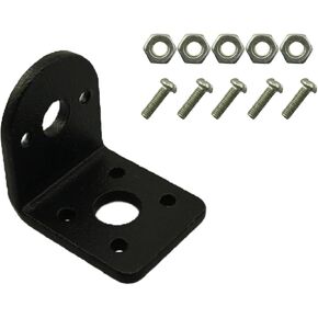 2PCS Motor Mounting Bracket 25mm Model Car Bracket DIY Special Iron Gearbox L-Shaped Fixed Seat Gear Reduction Motor Holder Suitable for Gearbox