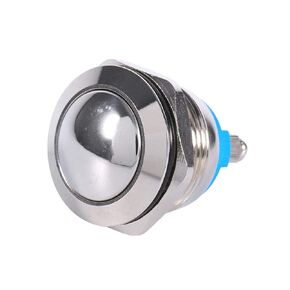 Keenso 19mm Momentary Push Button Switch,12V 3A Waterproof Car Auto Momentary Speaker Horn Push Button Metal Toggle Switch IP65