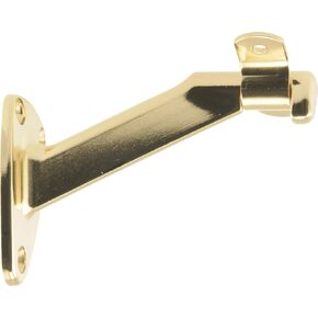 853408 Extended Neck Handrail Brackets Brass