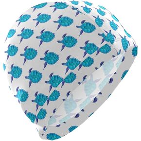 Swimming Cap Adult Swim Cap Unisex Men Women Polyester Funny Pattern