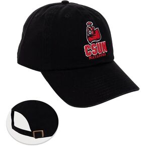 Desert Cactus California State University Northridge Baseball Hat Matadors CSUN Brimmed Embroirderd Cap Adjustable Cloth Strap Adult (Style A) Black