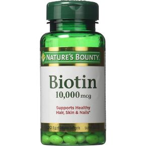 Nature's Bounty Biotin 10,000 mcg, Rapid Release Softgels 120 ea ( Pack of 2)