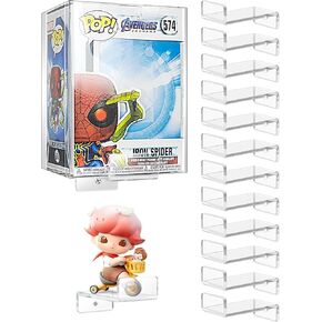 أرفف عرض من الأكريليك الشفاف لأرفف Funko Pop، رف عرض لـ Funko- شاشة عرض حائطية مقاس 4 بوصات 12 قطعة in Kuwait