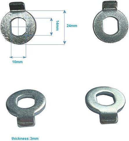 Ebike hub Motor Accessories nut M12 for 250W/350W/500W/750W Motors with 12mm Shaft Screw Cap Washer/Spacer/Nut Cover in Saudi Arabia