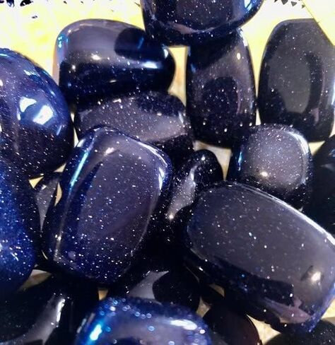Blue Goldstone Tumbled - Healing Stone - Crystal Healing 20-25mm (5) in Saudi Arabia